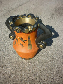 retro - váza s kosmickými motivy - originální ruční práce