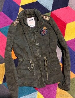 TOMMY HILFIGER  DÁMSKÁ STYLOVÁ ARMY PŘECHODOVÁ BUNDA M