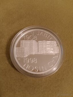 Sběratelská pamětní stříbrná mince 1998