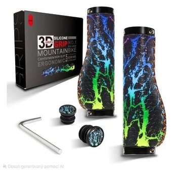 Silikonové gripy na kolo. Nové. Cena 390Kč
