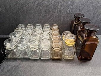 kořenky skleněné různé