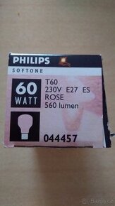 Žárovka Philips 60W Softone rose