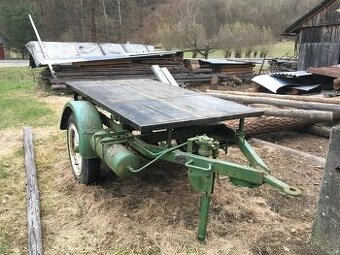 Vlek, návěs, přívěs, sklopka za traktor