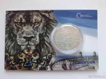 Český lev 2023 2 oz Ag 999, náklad jen 1000 ks