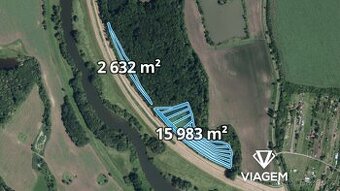 Les 18 615 m², Podíl 9 % o výměře 1 692 m²