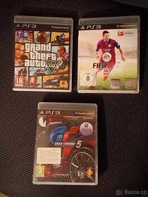 GTA 5, Gran Turismo, FIFA hry PS3 / PlayStation 3