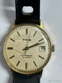 Prim hodinky automatic 1980   21 Jewels pozlacené
