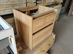 Umyvadlová skříňka, dub, 61x58x46cm (bez umyvadla)