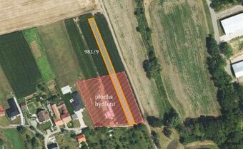 Pozemek, bydlení, prodej, Prušánky, Hodonín