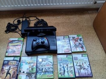 Xbox 360 s HDD Kinect a ovladac TOP stav s8 hrami