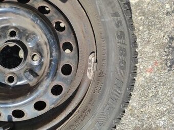 Plechové disky se zimními pneu 155/80 R13