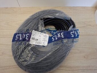 Elektrický kabel CYKY-J 3x1,5 mm² – 100 m – nový