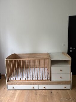 Dětská kombi postýlka Faktum Mia PopUp 70 x 120 cm