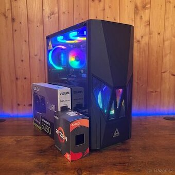 Nový Herní PC, RTX 5050, Ryzen 5 5500, SSD 1TB, W11PRO