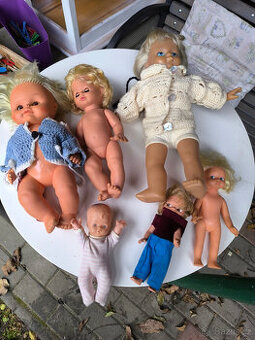 Staré panenky 6ks, panenka,staré hračky, mix