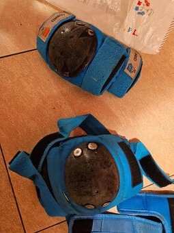 Sada 3 párů dětských chráničů Oxelo Play - modré