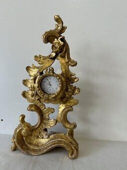 Barokní dřevěný stojánek na kapesní hodinky - originál