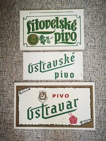 Plastové pivní cedule