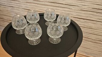 Prodám 6 sklenic z českého křišťálu na brandy, koňak (snifte