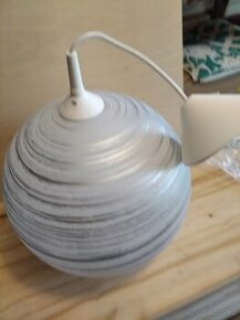 Lustr skleněný kulatý