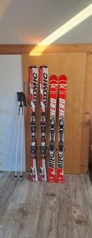 Lyže 150cm,160cm,lyžáky,hulky