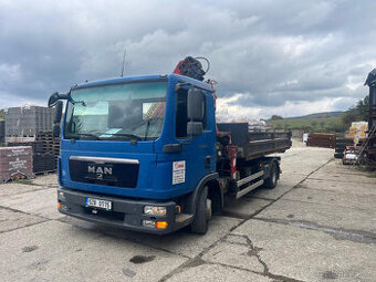 MAN TGL 12.220 kontejner hák 7tun + ruka Palfinger 9001