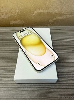 Apple iPhone 15 128GB žlutá, baterie 100%