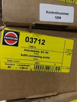 Profil okenní začišťovací PVC + Tkanina