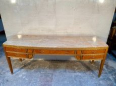 Psací stůl dlouhý oblé hrany - 197cm/61cm výška  78 cm