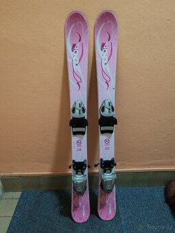 Dětské lyže 90 cm a lyžáky vel. 28, zn. Alpina