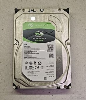 Seagate 4TB HDD 3.5" SATA – SMART OK, bez vadných sektorů