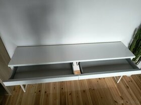 Psací stůl IKEA Besta Burs 180x140 cm, bílý lesk