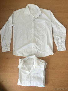 2x bílé košile 146/158/164 - 1