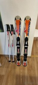 Dětské lyže BLIZZARD 100cm s vázáním a hůlkami