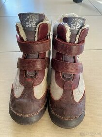 Zimní kožené boty vel.34