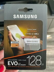 Samsung Micro SDXC EVO Plus 128GB UHS-I U3 + SD adaptér