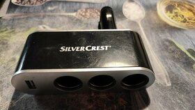 Trojzásuvka s USB do autozásuvky - 1