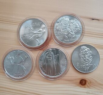 Stříbrné pamětní mince Československa..