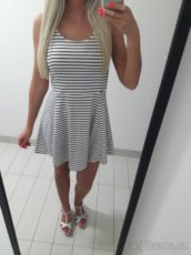 Pruhovane saty H&M