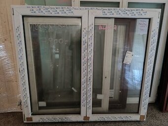 Okno PVC 1800x1570MM, nové, bílé, dvojsklo