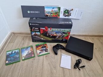 Herní Konzole Xbox One X 1TB plus hry krabice