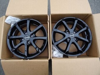 Alu disky černé Borbet, 16", 4x100, ET 40, šíře 5,5J