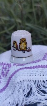 Vintage náprstek Šeptání dvou sov