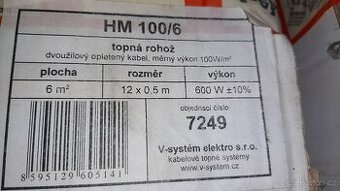 Topné rohože V - Systém