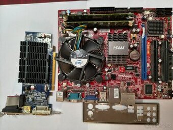 MSI G31TM-P35 + Intel Pentium E5200 + 2x2GB DDR2