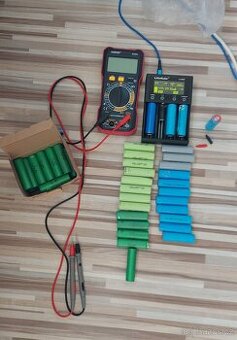 Články 18650, použité články z akumulátorů, funkční.