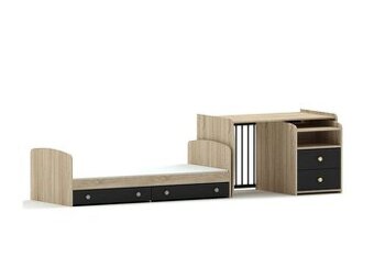 Rostoucí dětská postýlka 120×70 cm – krásný stav