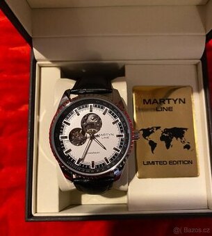 Hodinky Martyn Line Automatic – skeleton (černý řemínek)