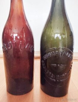 Stará pivní láhev - Pivovar Třeboň a Protivín