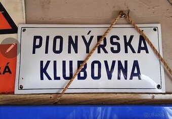 Smalt cedule uloženka Pionýrská klubovna